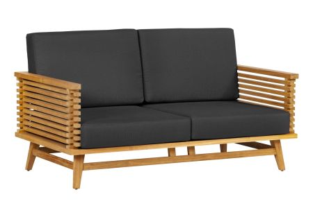 Teak loungeset Riverside 2-zits bank incl. kussens