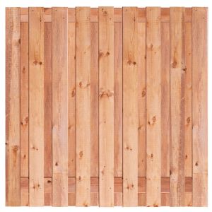 Tuinscherm Tanger 180x180cm Red Class Wood Geschaafd RVS