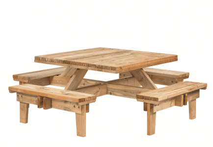 Picknicktafel Vierkant vuren gedroogd, groen geimpregneerd