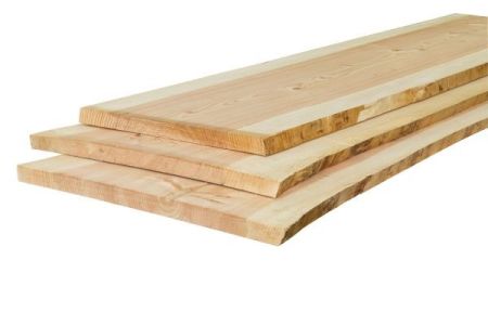 Douglas boomstamplank 40x400/450x1800mm