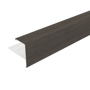 alu eindprofiel tbv rhombus wand planken 5x5x300cm Gray