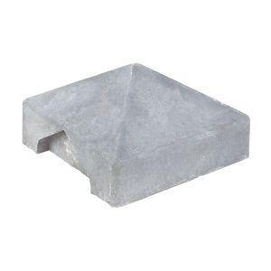 Beton Afdekpet Piramide 14,5x14,5cm Wit/Grijs Hoekmodel