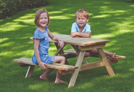 Picknicktafel Junior vuren gedroogd groen geimpregneerd