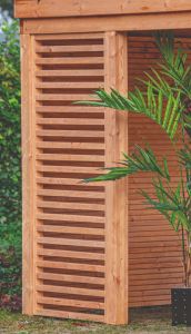 Spijlen wand horizontaal Red Class Wood 99x234cm