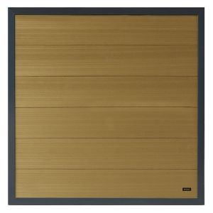 WPC-teak scherm recht met alu-antra kader 1800x1800mm